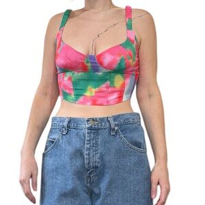 NWT Floral Crop Top